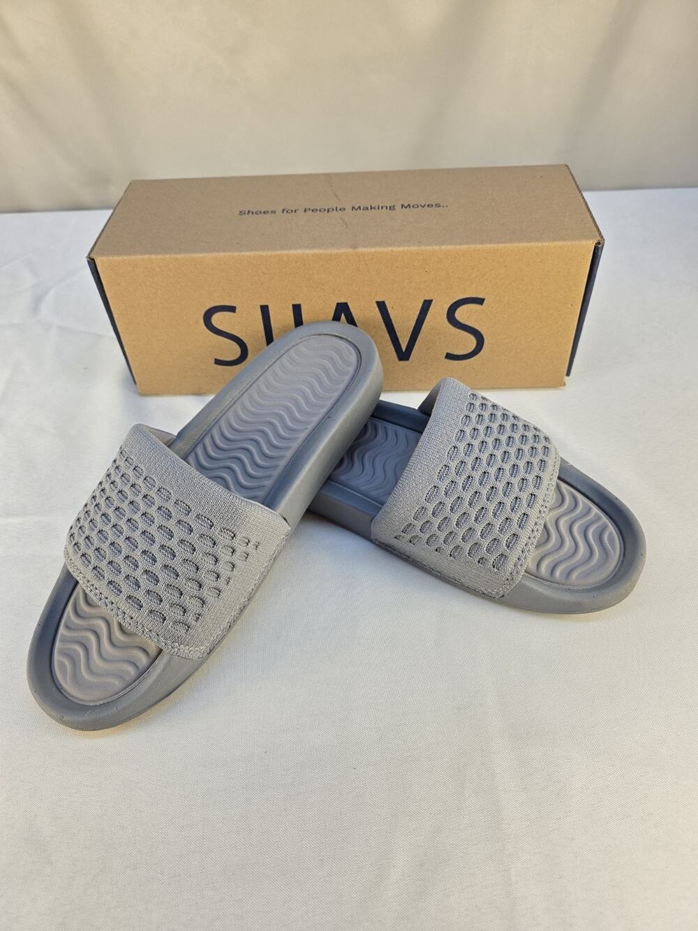 SUAVS Women's Size 9 Slip On Shoes The Eddy Slate Gray New In Box Comfort Shoes